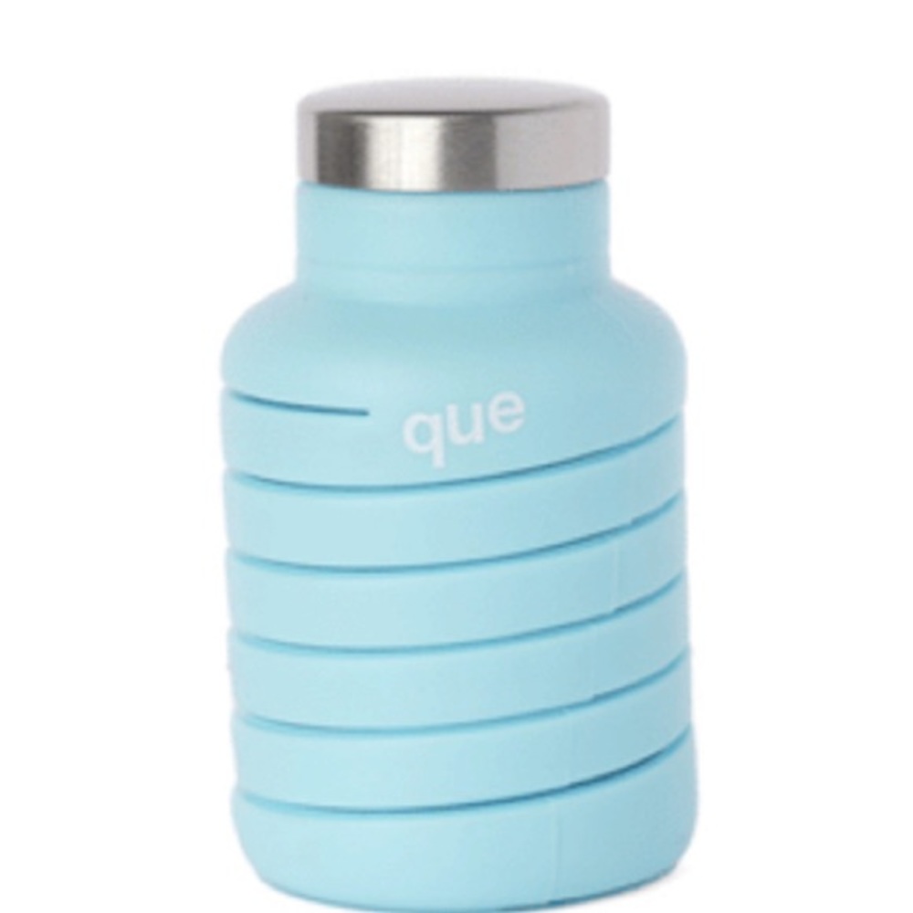 Que Silicon Collapse-able Waterbottle